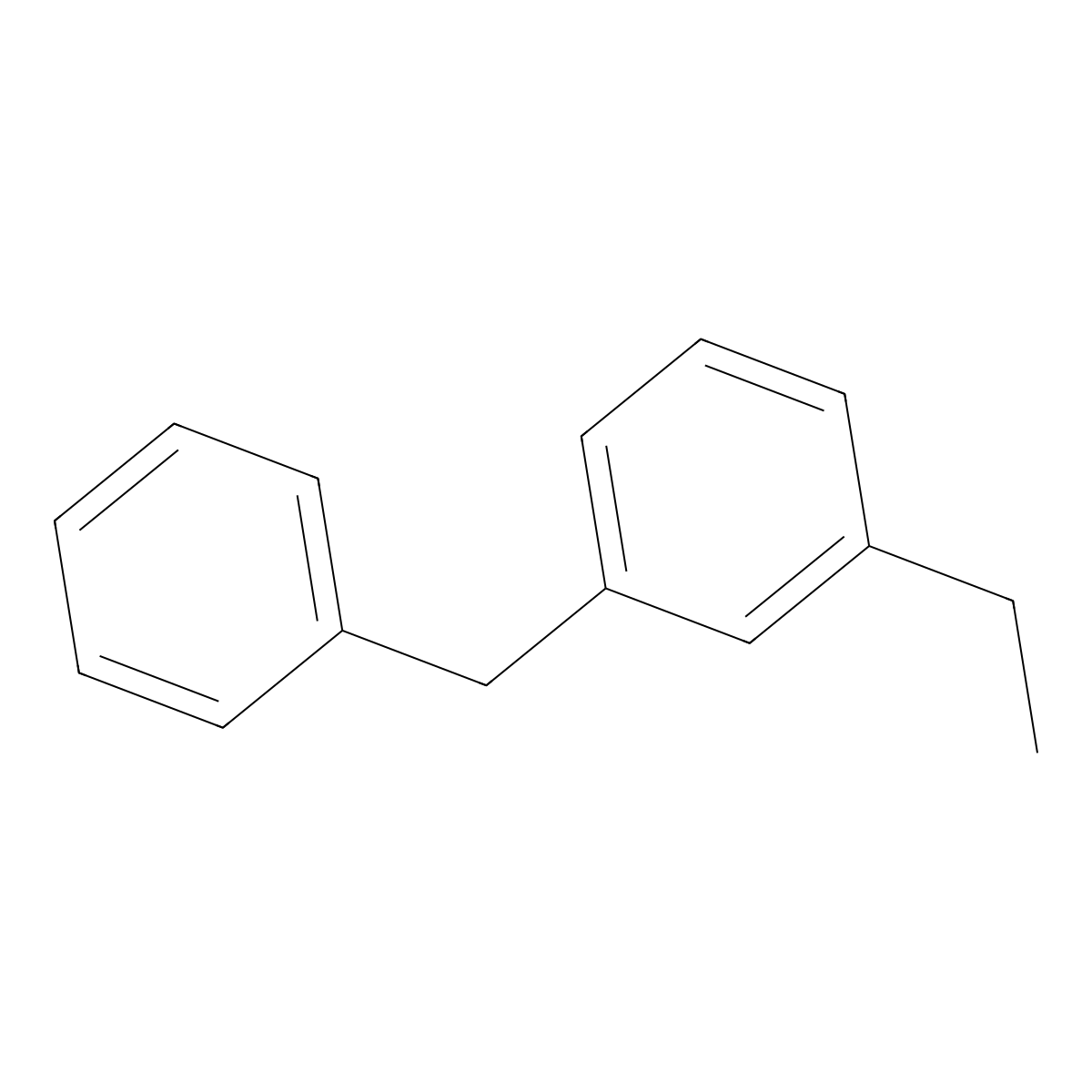 1-Benzyl-3-ethylbenzene molecular structure, CAS 28122-24-9