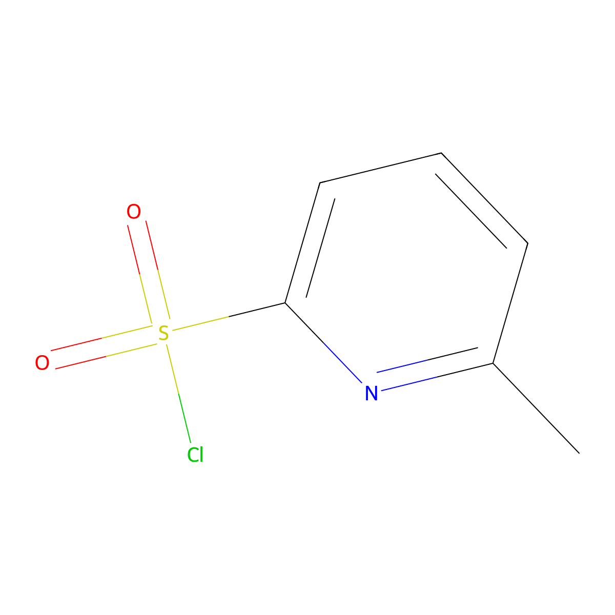 6-Methylpyridine-2-sulfonyl chloride molecular structure, CAS 281221-71-4