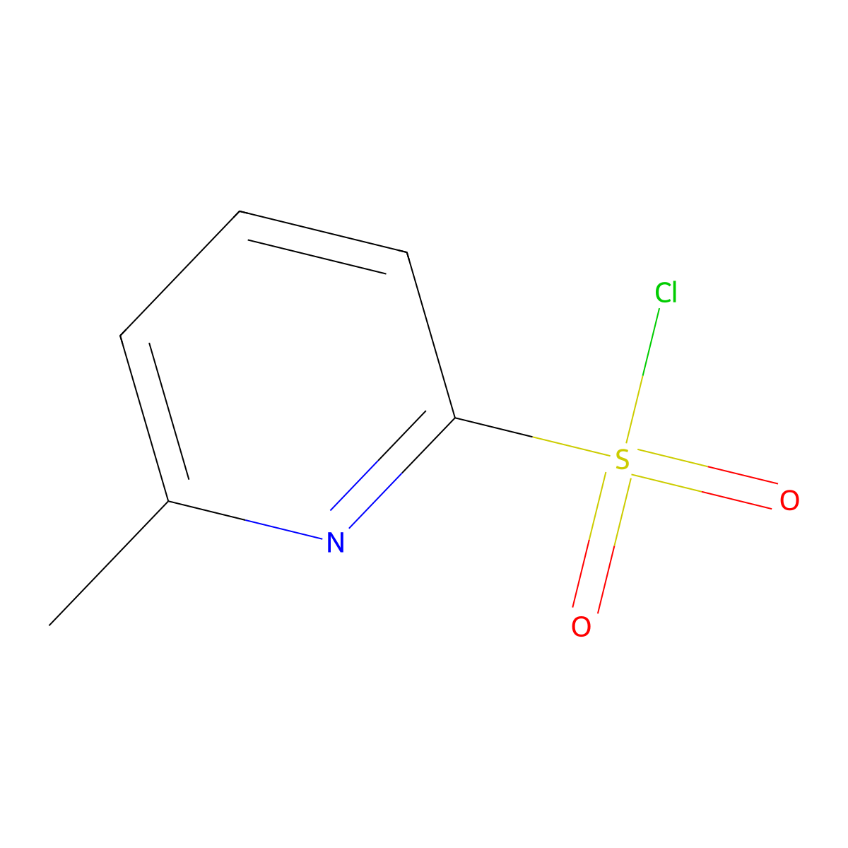 6-Methylpyridine-2-sulfonyl chloride molecular structure, CAS 281221-71-4