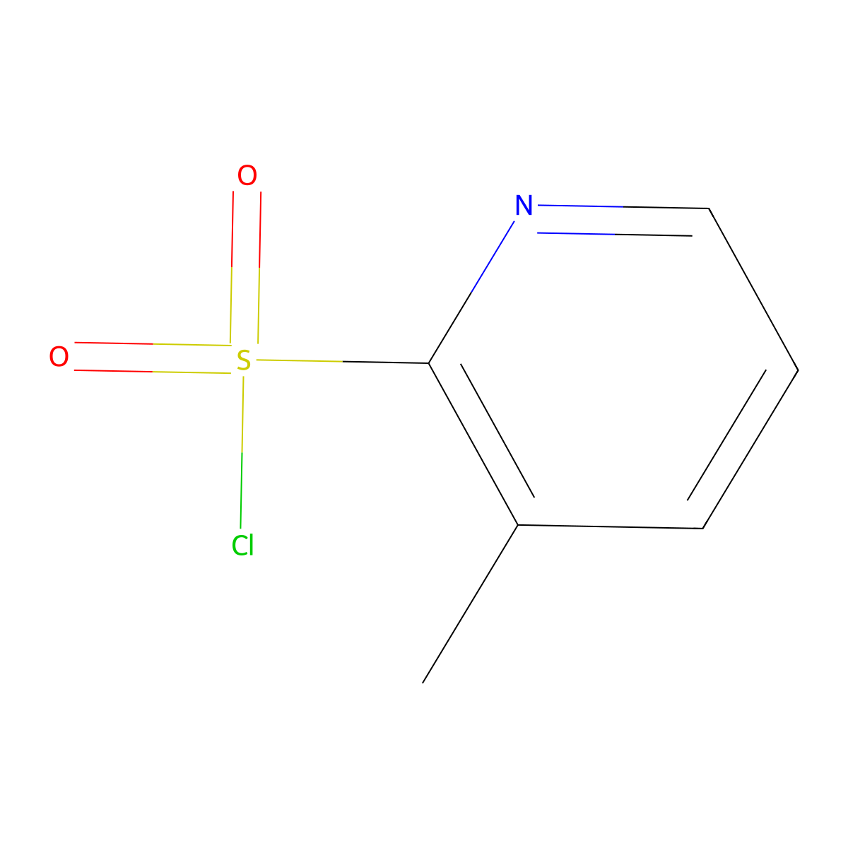 3-Methylpyridine-2-sulfonyl chloride molecular structure, CAS 281221-72-5