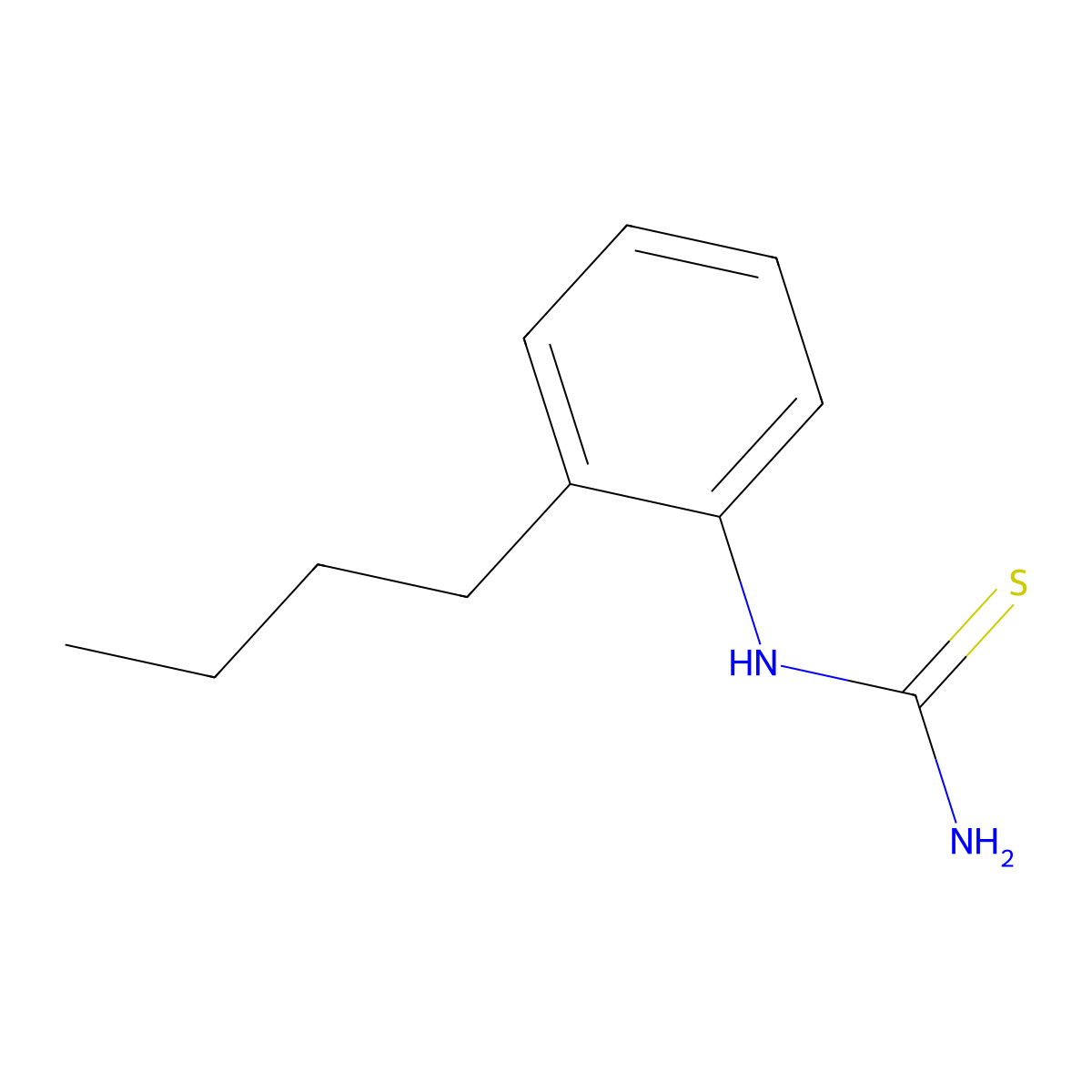 N-(2-butylphenyl)thiourea molecular structure, CAS 281223-49-2