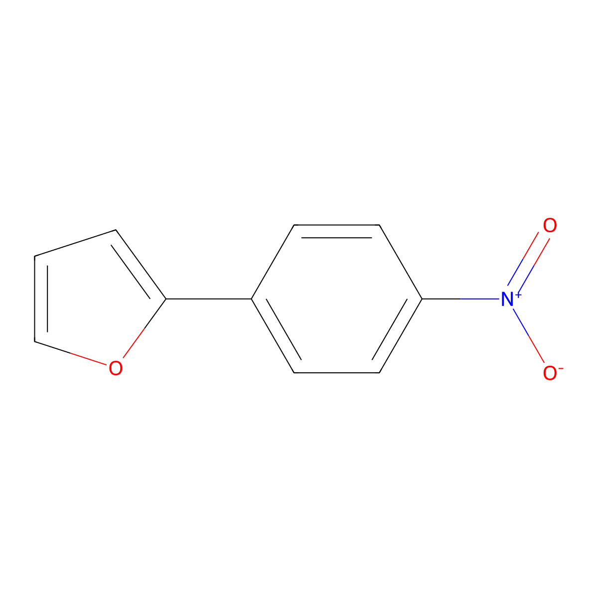 2-(4-Nitrophenyl)furan molecular structure, CAS 28123-72-0