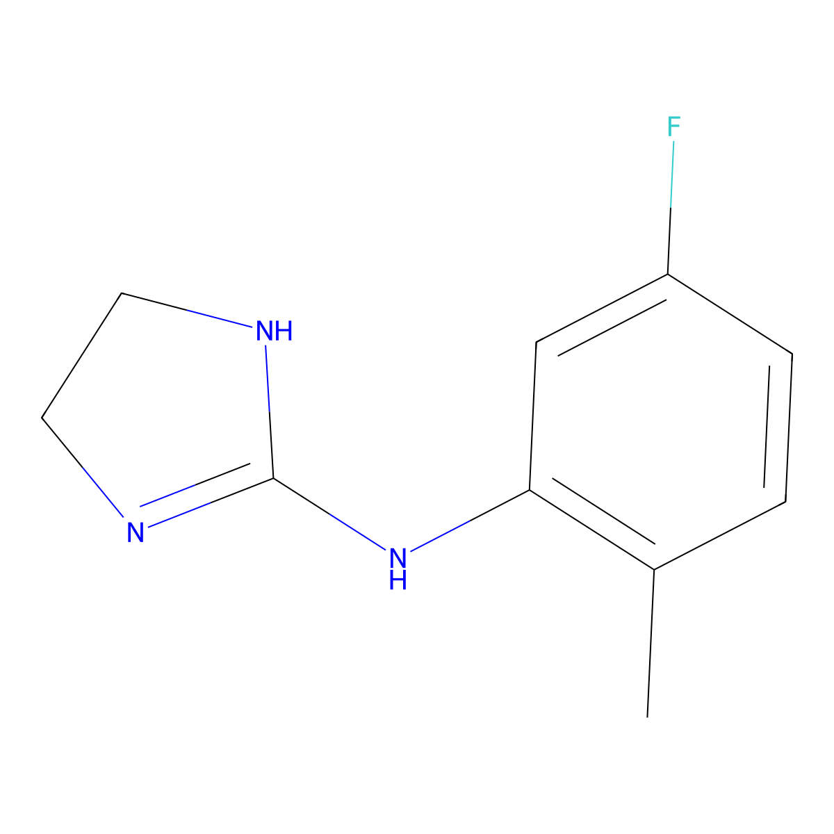 Flutonidine molecular structure, CAS 28125-87-3