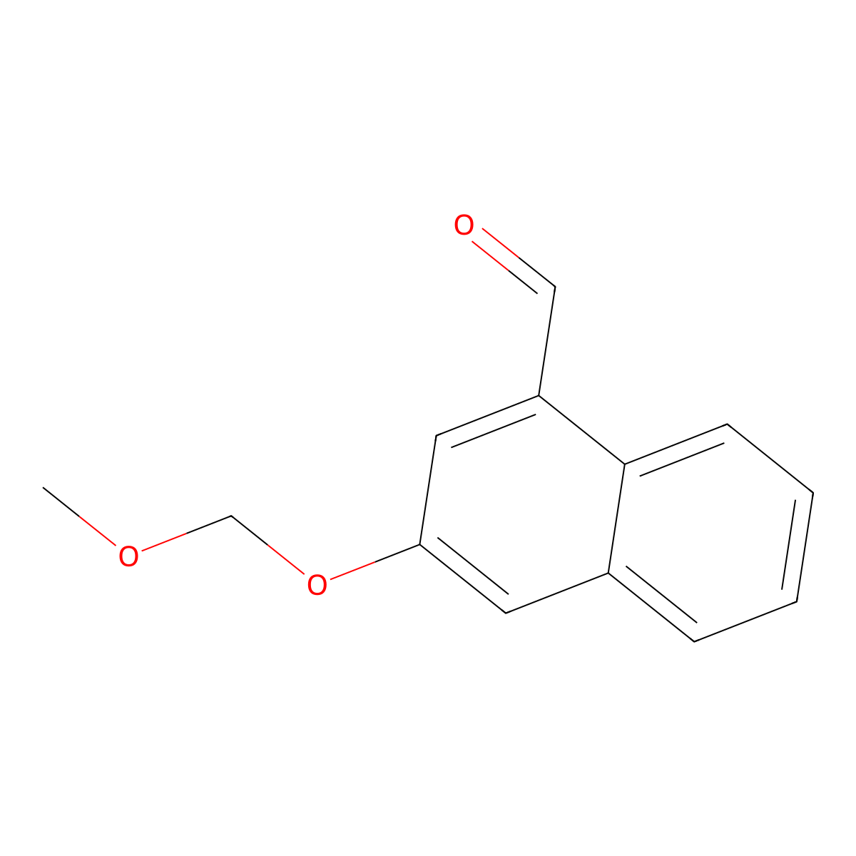 3-(Methoxymethoxy)-1-naphthaldehyde molecular structure, CAS 2812579-23-8
