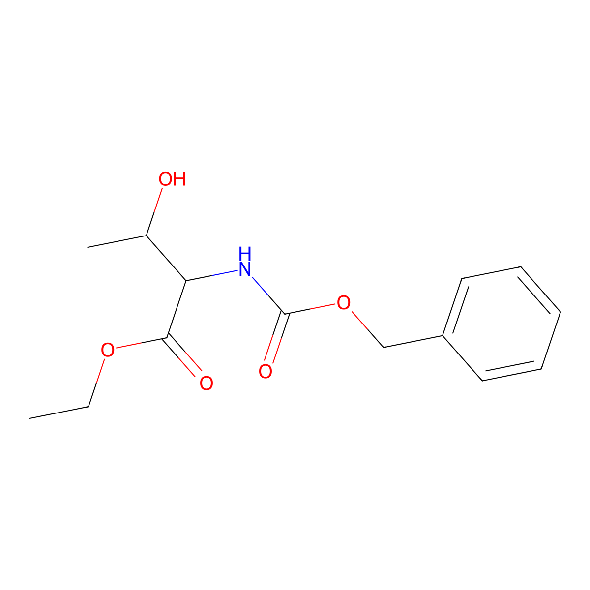 Z-Thr-OEt molecular structure, CAS 28130-04-3