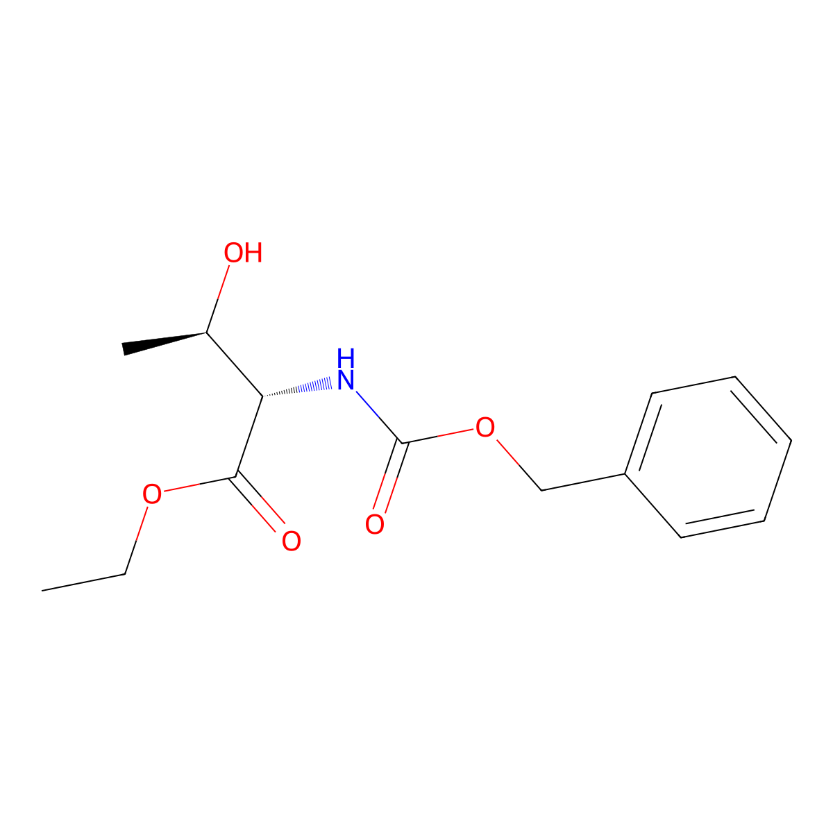 Z-Thr-OEt molecular structure, CAS 28130-04-3