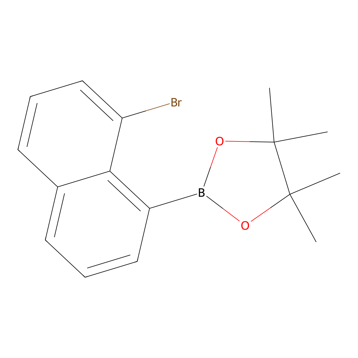 2-(8-Bromonaphthalen-1-yl)-4,4,5,5-tetramethyl-1,3,2-dioxaborolane molecular structure, CAS 2813309-99-6