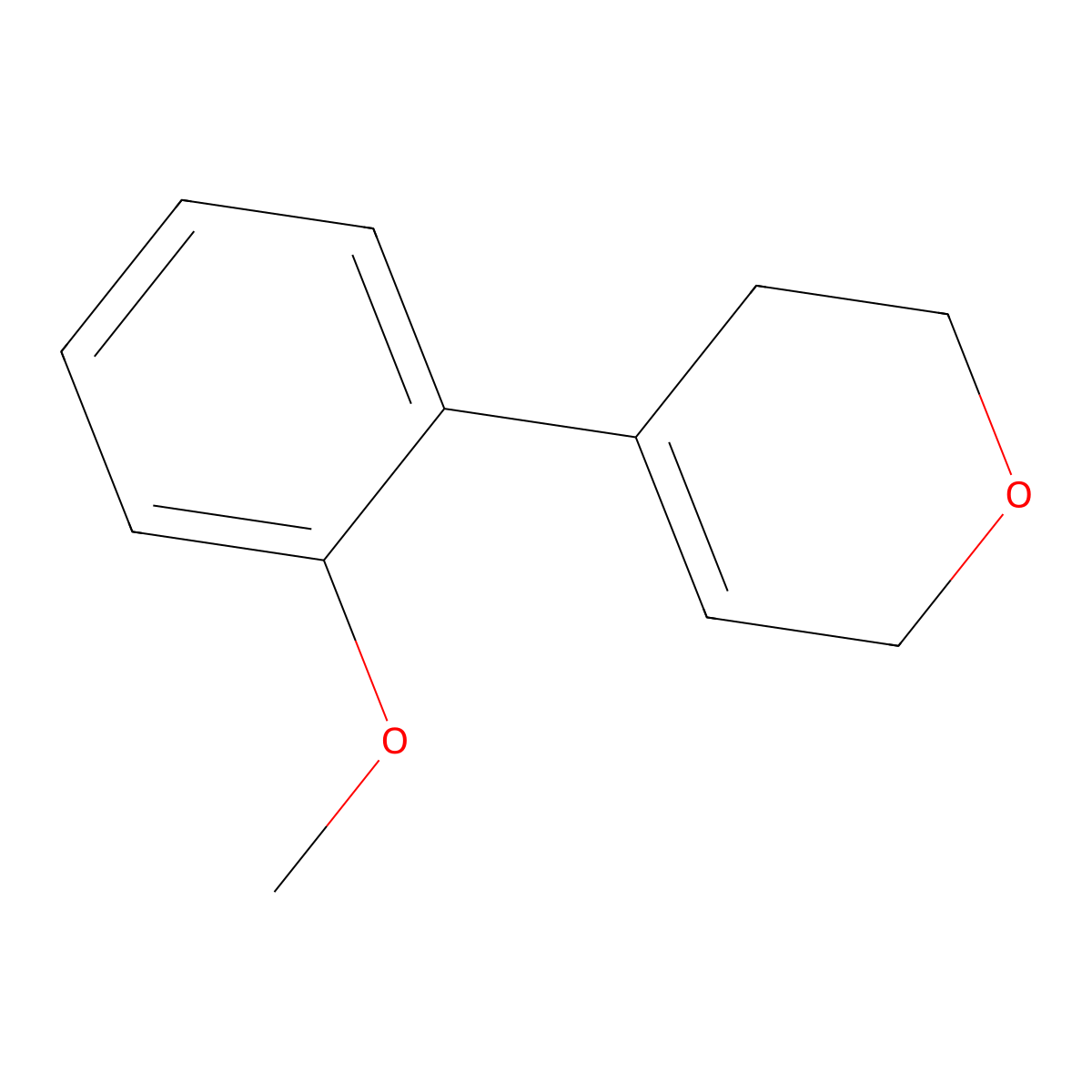 3,6-Dihydro-4-(2-methoxyphenyl)-2H-pyran molecular structure, CAS 2813365-92-1