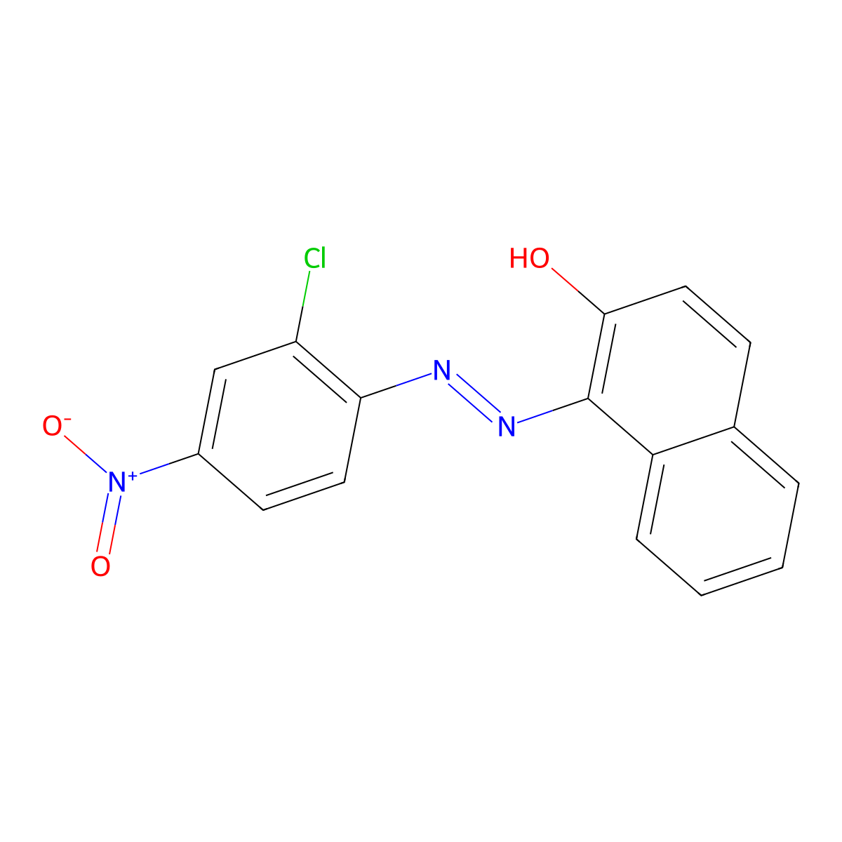 1-((2-Chloro-4-nitrophenyl)azo)-2-naphthol molecular structure, CAS 2814-77-9