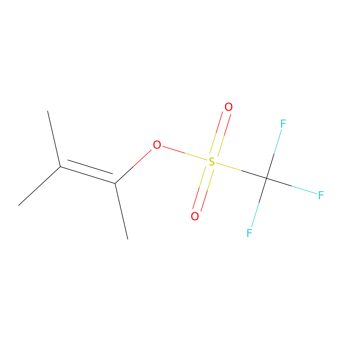 3-Methylbut-2-en-2-yl trifluoromethanesulfonate molecular structure, CAS 28143-80-8