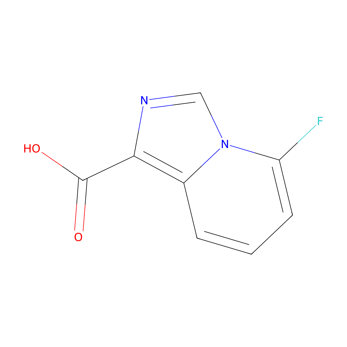 5-Fluoroimidazo[1,5-a]pyridine-1-carboxylic acid molecular structure, CAS 2814392-84-0