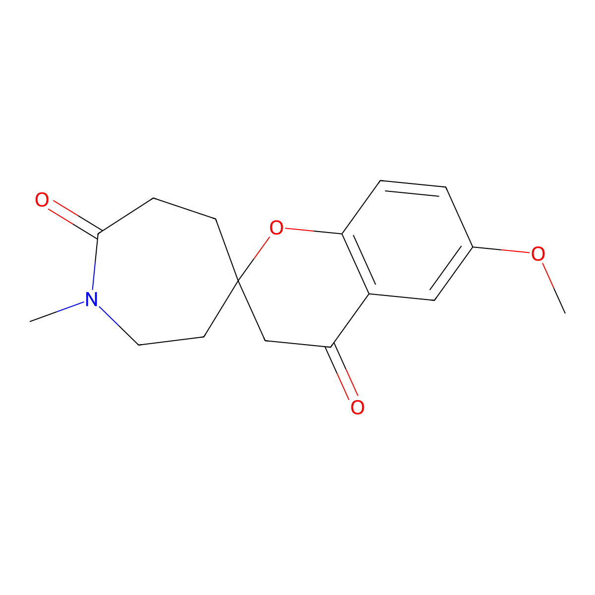 6'-Methoxy-1-methylspiro[azepane-4,2'-chromane]-4',7-dione molecular structure, CAS 2814457-60-6