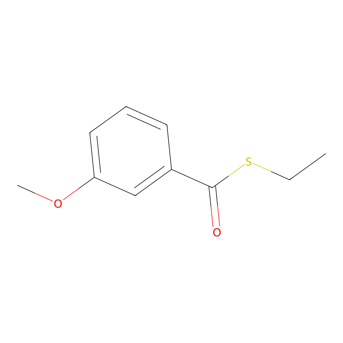 3-Methoxythiobenzoic acid S-ethyl ester molecular structure, CAS 28145-59-7