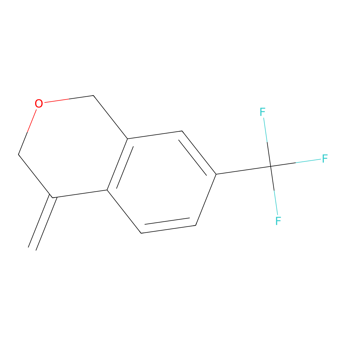 4-Methylene-7-(trifluoromethyl)isochromane molecular structure, CAS 2814522-74-0
