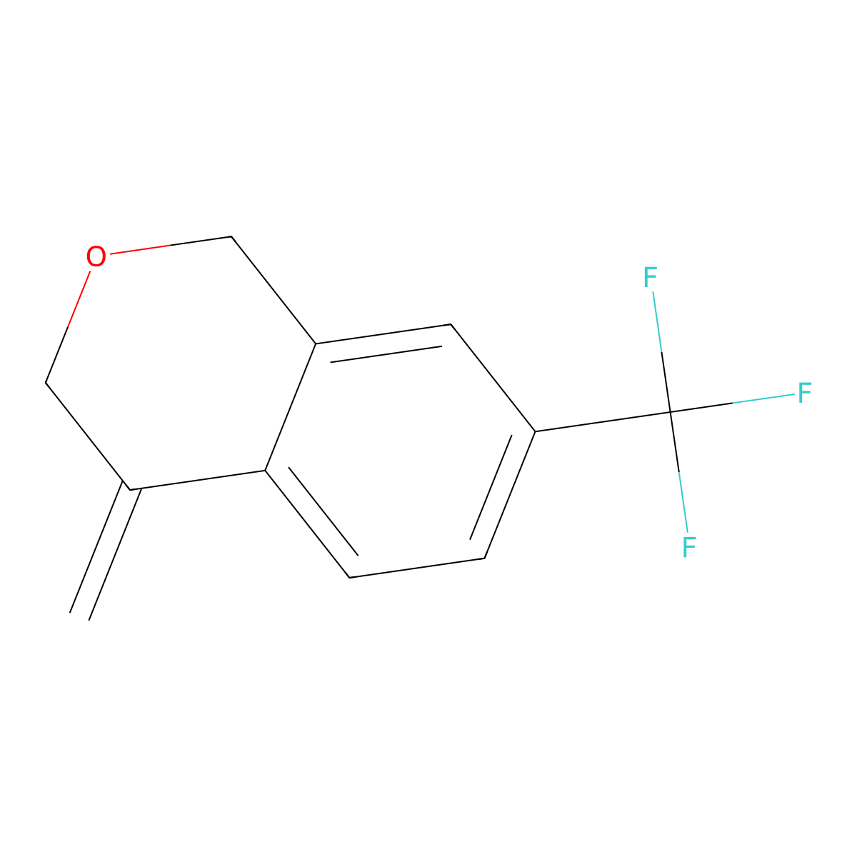 4-Methylene-7-(trifluoromethyl)isochromane molecular structure, CAS 2814522-74-0