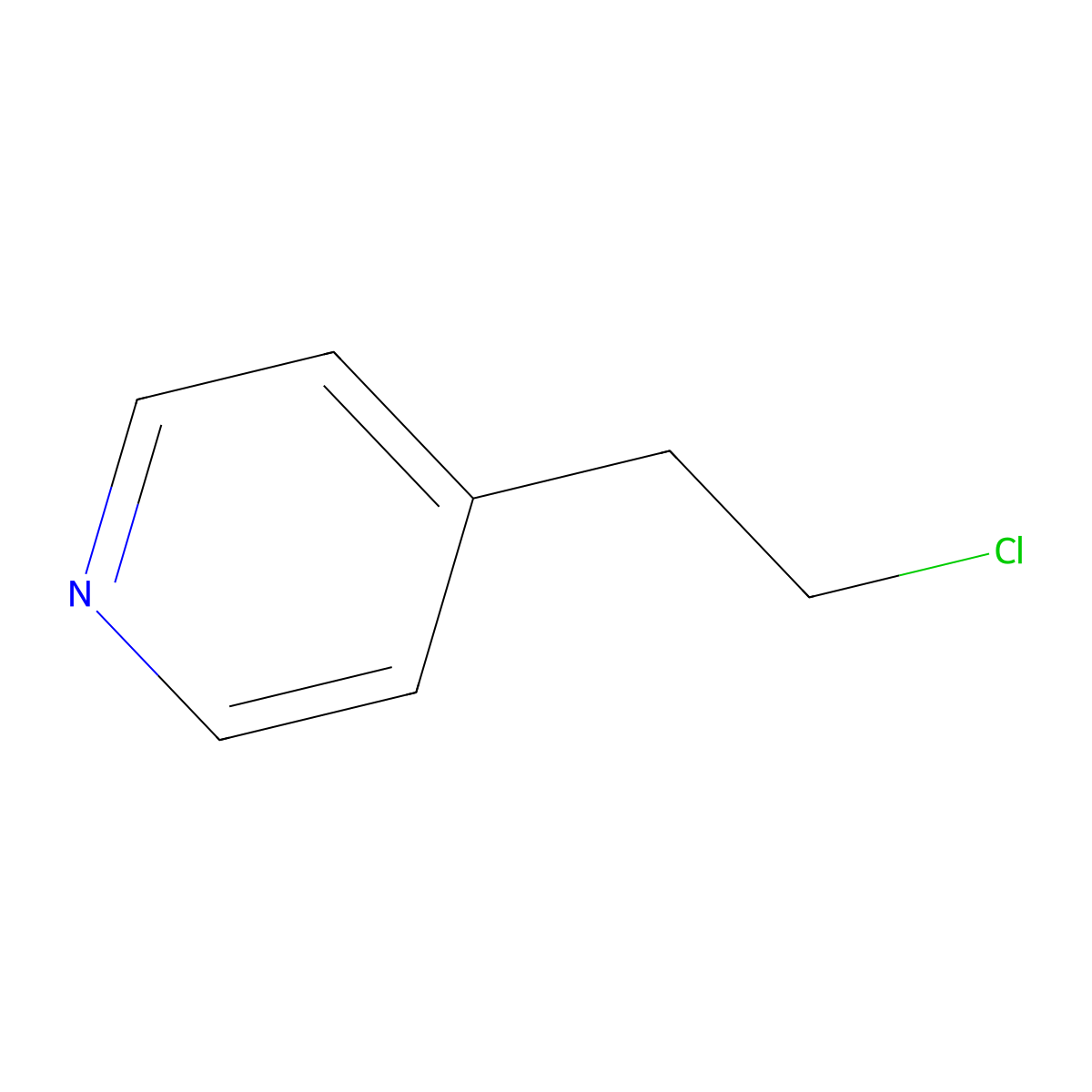 4-(2-Chloroethyl)pyridine molecular structure, CAS 28148-48-3