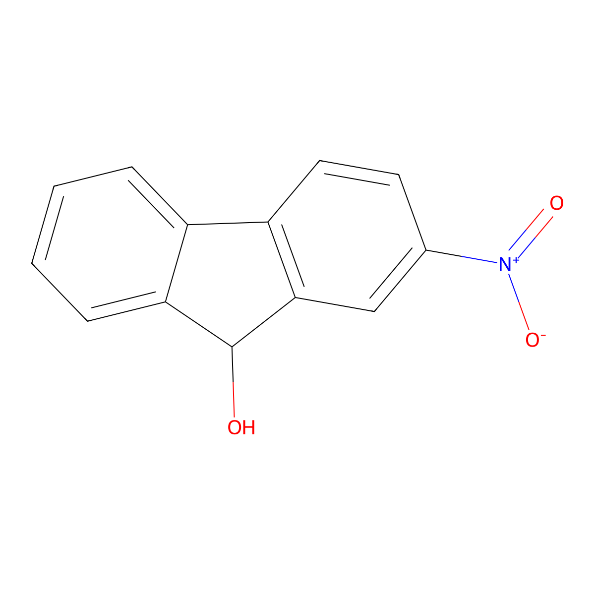9-Hydroxy-2-nitrofluorene molecular structure, CAS 28149-15-7