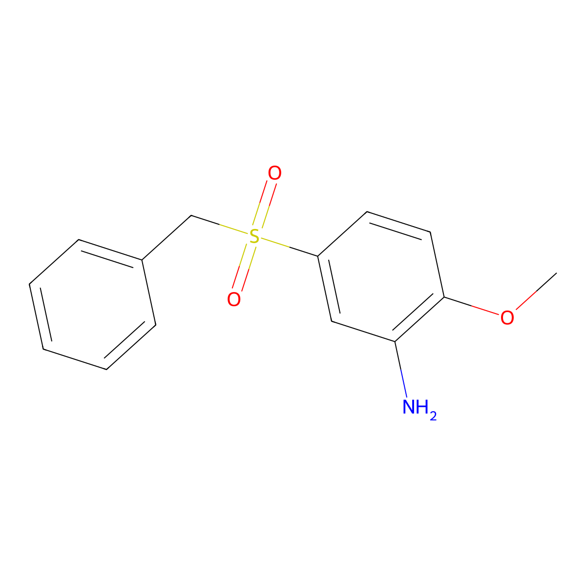 5-Benzylsulphonyl-o-anisidine molecular structure, CAS 2815-50-1