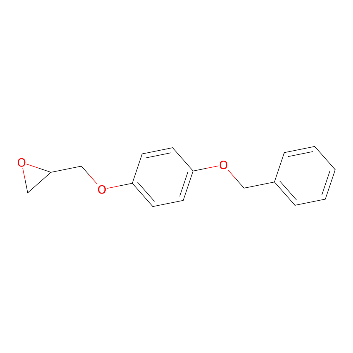 ((p-(Benzyloxy)phenoxy)methyl)oxirane molecular structure, CAS 28150-30-3