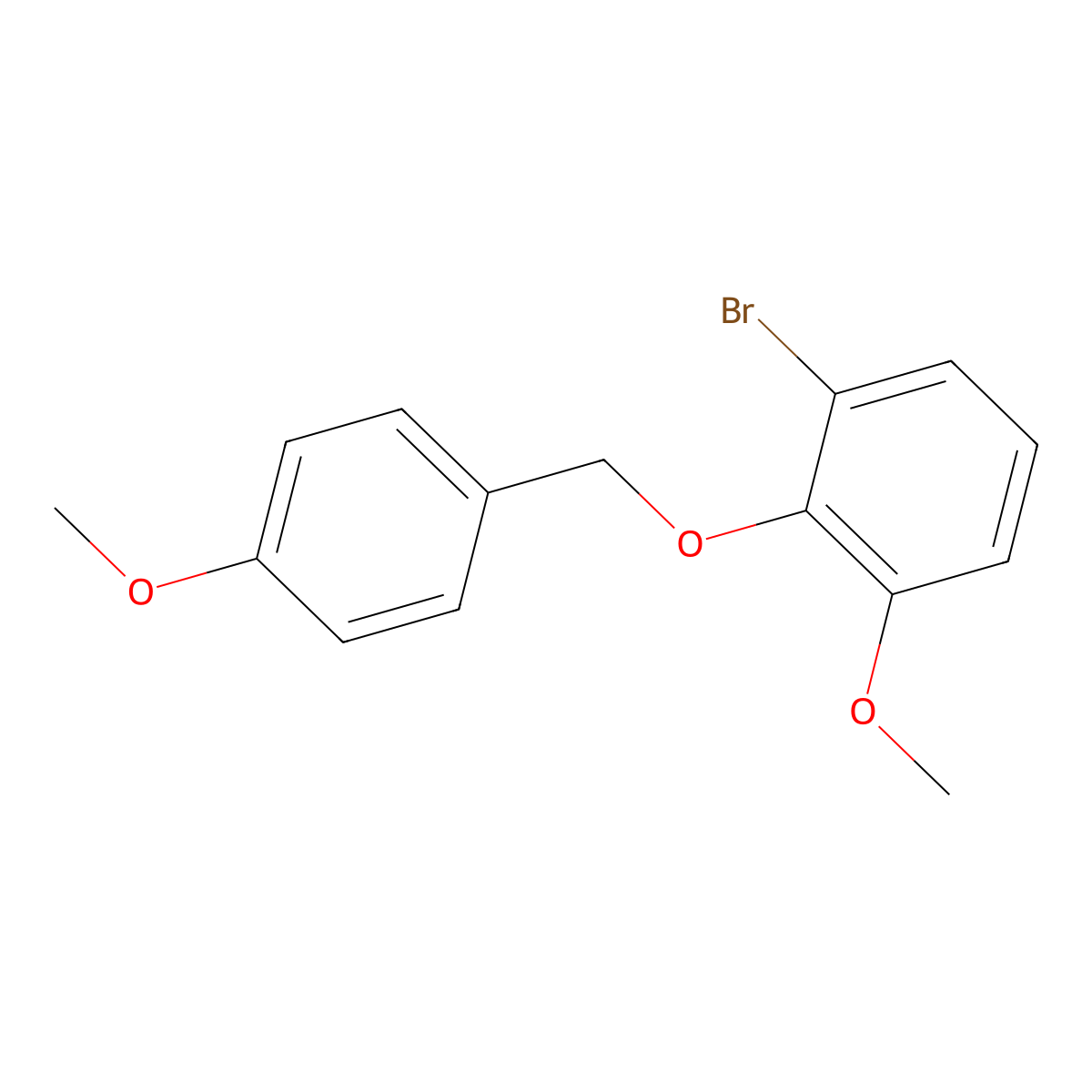 1-Bromo-3-methoxy-2-((4-methoxybenzyl)oxy)benzene molecular structure, CAS 2815131-81-6