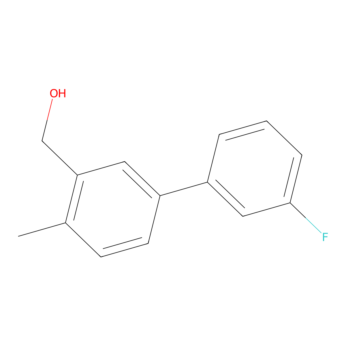 (3'-Fluoro-4-methyl-[1,1'-biphenyl]-3-yl)methanol molecular structure, CAS 2815131-86-1