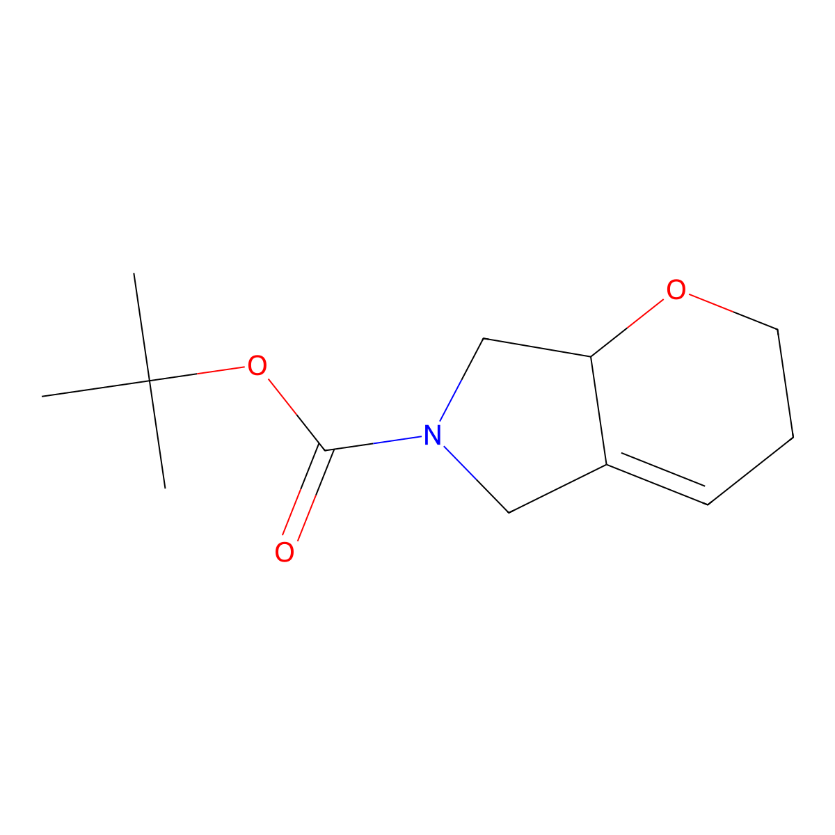 tert-butyl 3,5,7,7a-tetrahydropyrano[2,3-c]pyrrole-6(2H)-carboxylate molecular structure, CAS 2815180-64-2