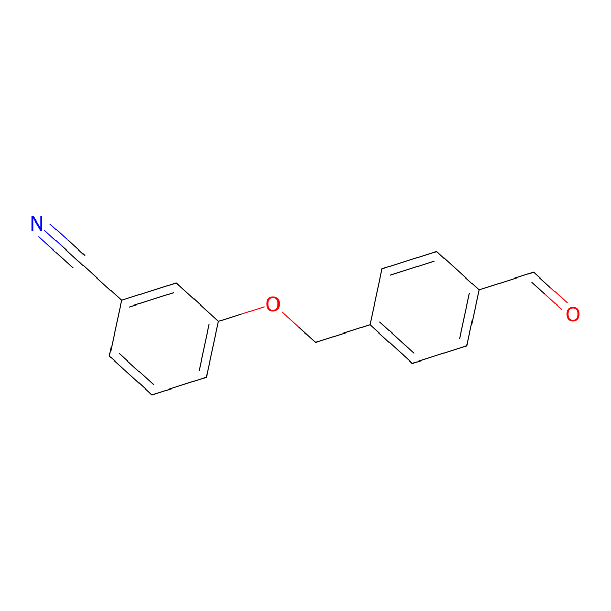 3-((4-Formylbenzyl)oxy)benzonitrile molecular structure, CAS 2815696-90-1