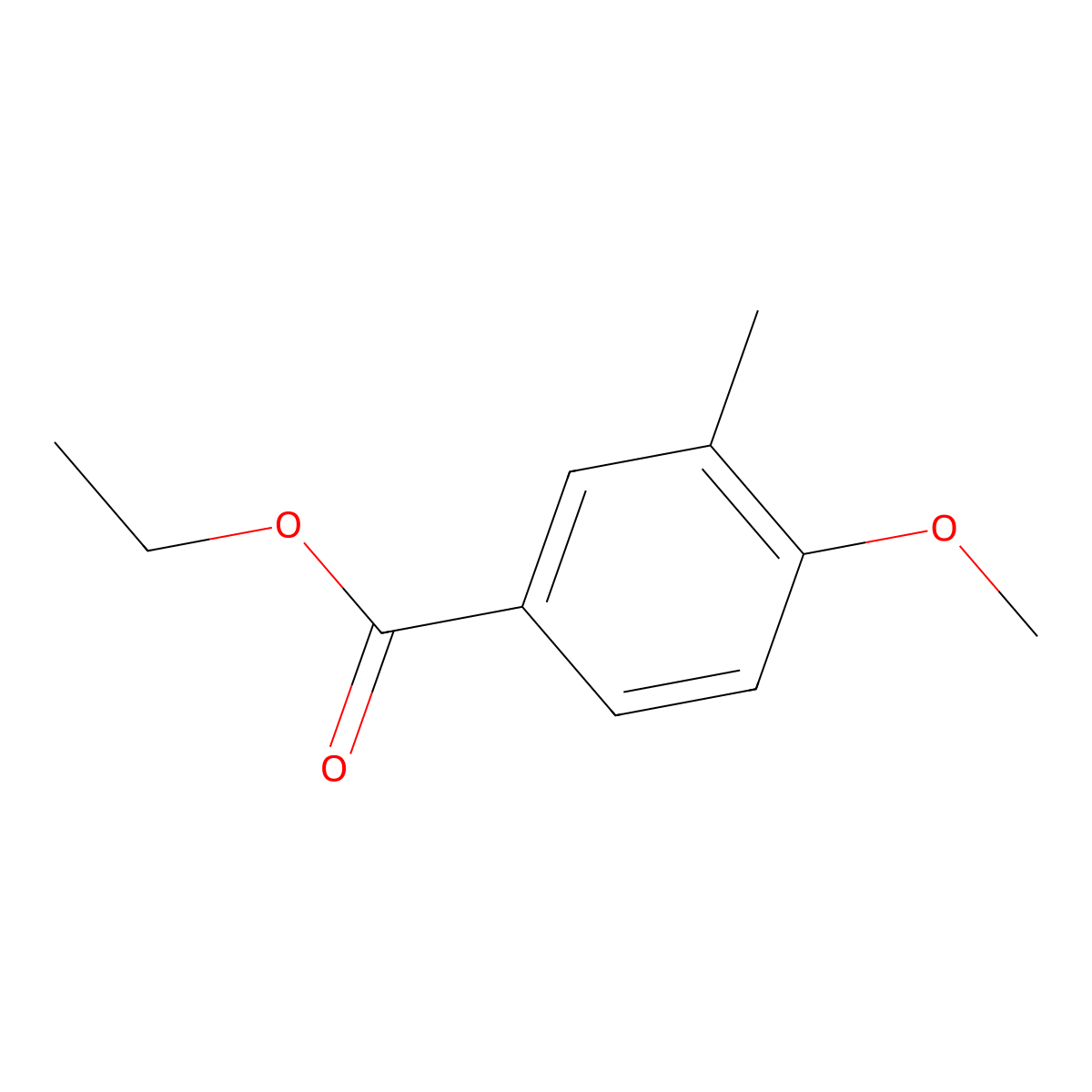 Ethyl 4-methoxy-3-methylbenzoate molecular structure, CAS 2815698-04-3