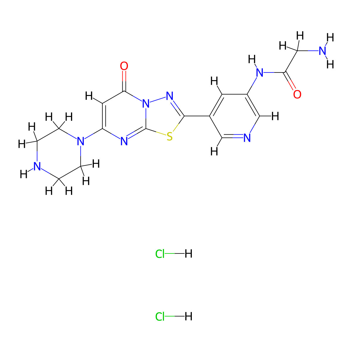 Zalunfiban (dihydrochloride) molecular structure, CAS 2815778-41-5