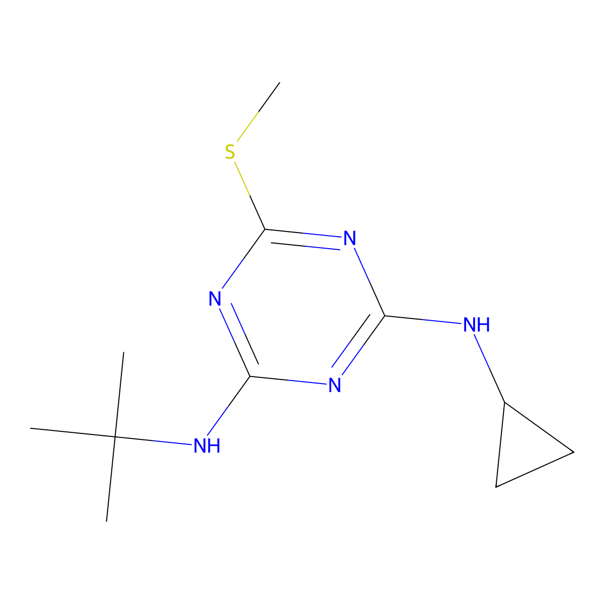 Irgarol molecular structure, CAS 28159-98-0