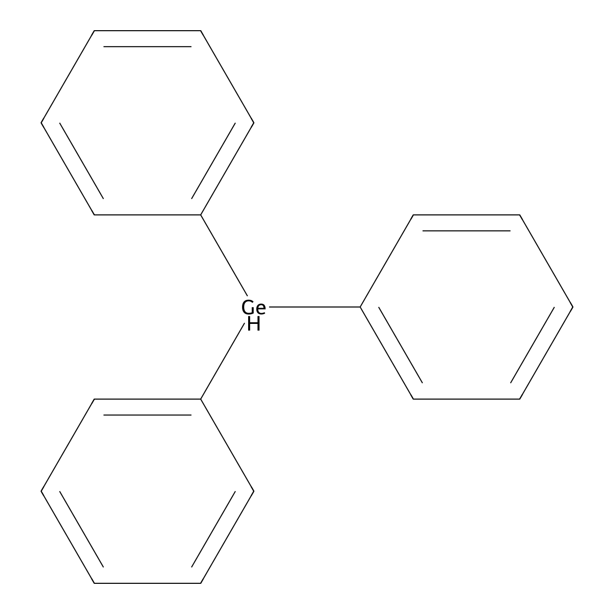 Triphenylgermane molecular structure, CAS 2816-43-5