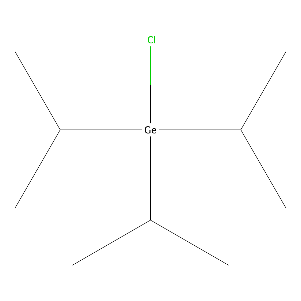 Germane, chlorotris(1-methylethyl)- molecular structure, CAS 2816-54-8