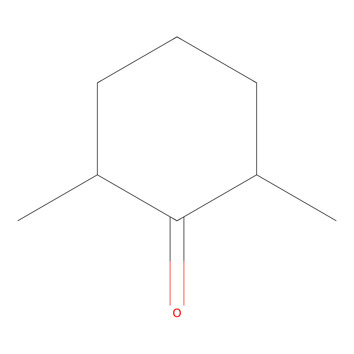 2,6-Dimethylcyclohexanone molecular structure, CAS 2816-57-1