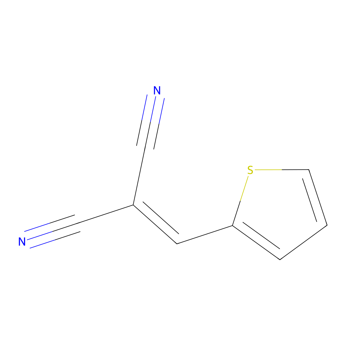 2-(Thiophen-2-yl)malononitrile molecular structure, CAS 28162-32-5