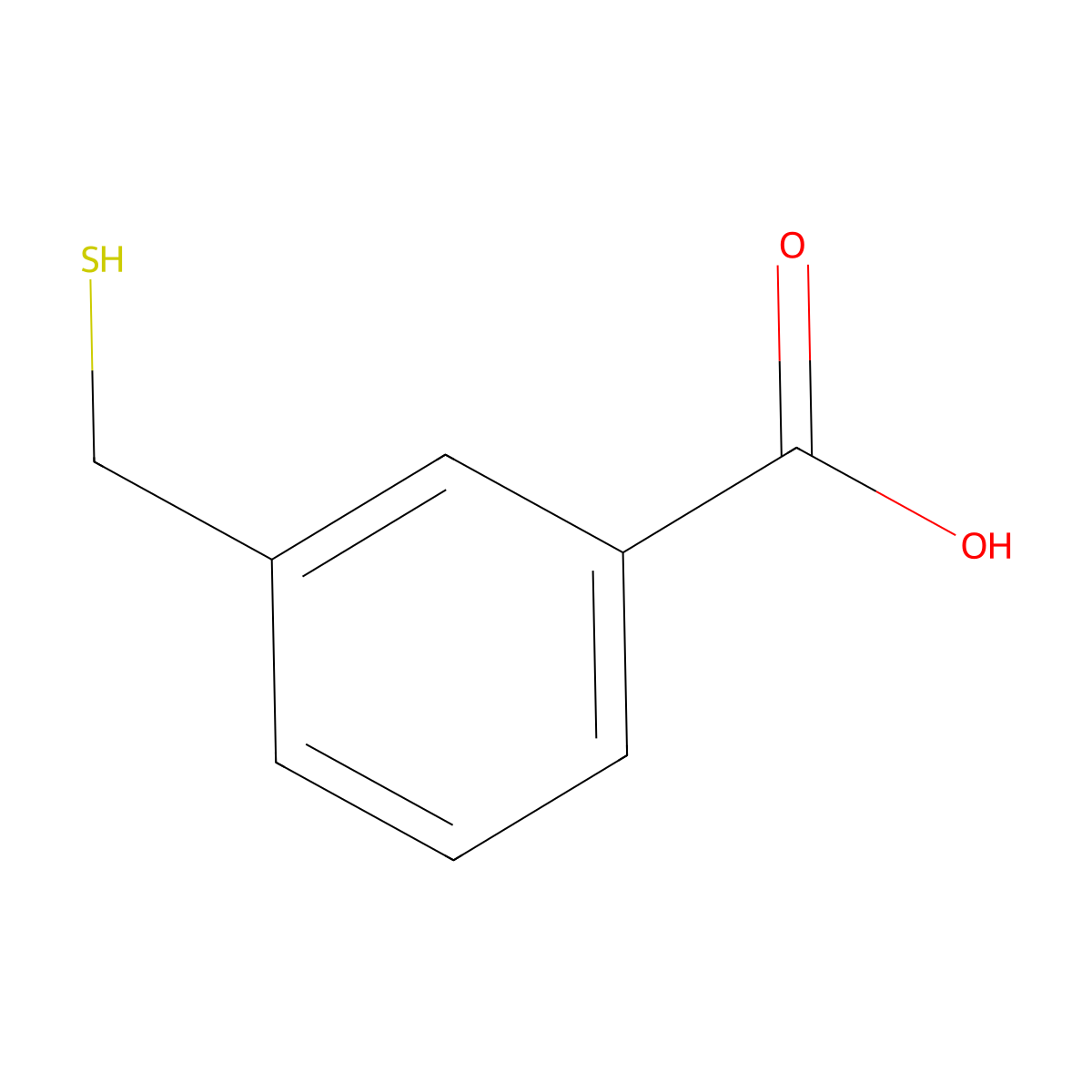 3-(Sulfanylmethyl)benzoic acid molecular structure, CAS 28162-88-1