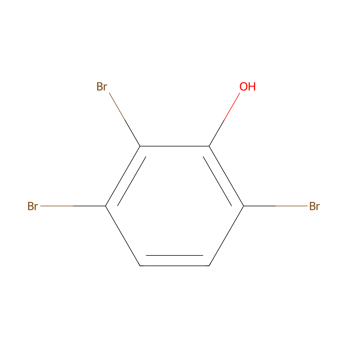 2,3,6-Tribromophenol molecular structure, CAS 28165-57-3