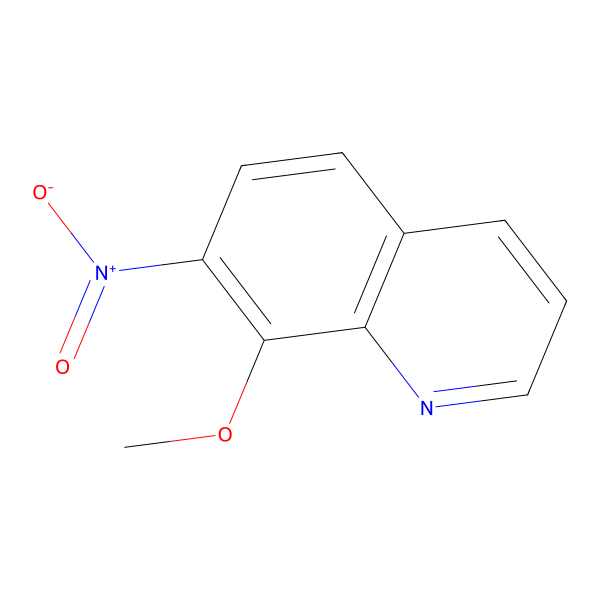 8-Methoxy-7-nitroquinoline molecular structure, CAS 281658-02-4