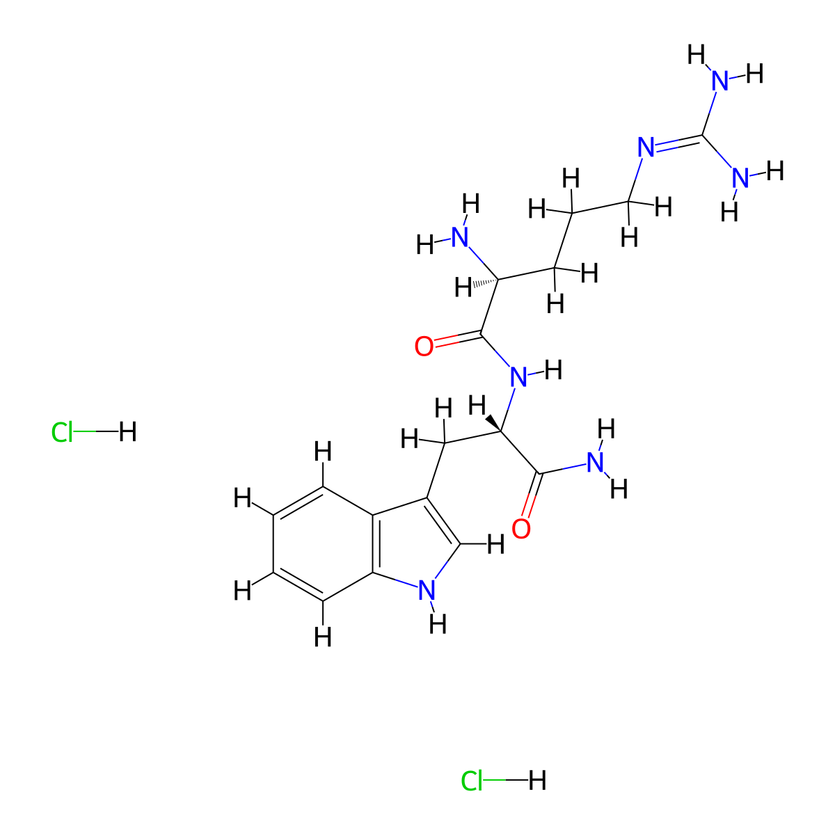 H-Arg-Trp-NH2 . 2 HCl molecular structure, CAS 281659-95-8