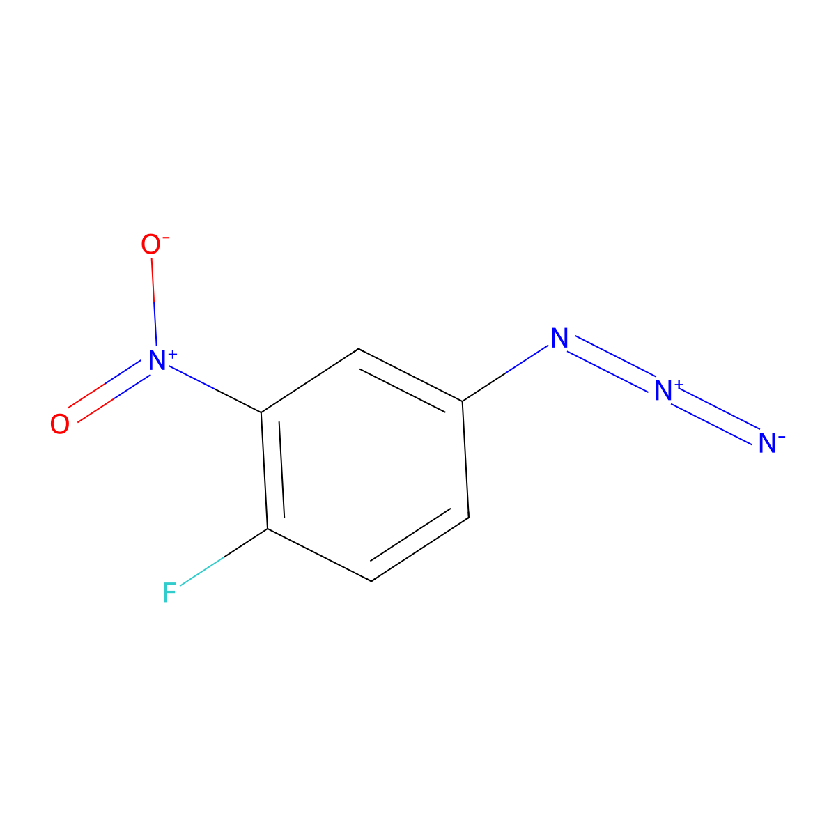 1-Fluoro-2-nitro-4-azidobenzene molecular structure, CAS 28166-06-5