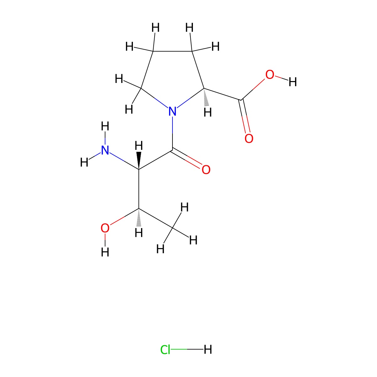 H-Thr-Pro-OH HCl molecular structure, CAS 281670-51-7