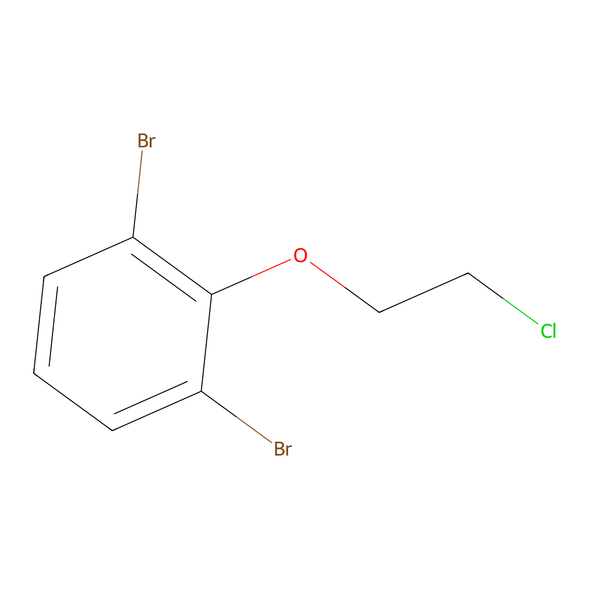 1,3-Dibromo-2-(2-chloroethoxy)benzene molecular structure, CAS 281678-66-8