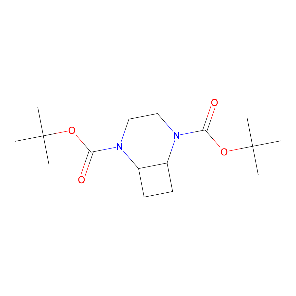 Ditert-butyl cis-2,5-diazabicyclo[4.2.0]octane-2,5-dicarboxylate molecular structure, CAS 2816820-25-2