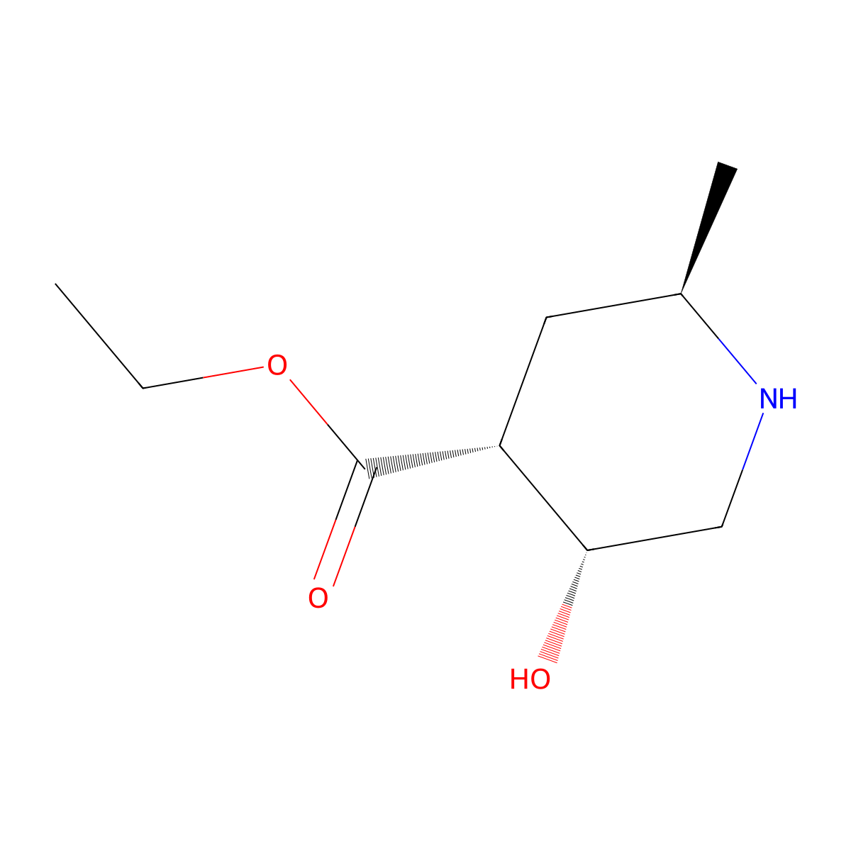 ethyl (2R,4R,5R)-5-hydroxy-2-methyl-piperidine-4-carboxylate molecular structure, CAS 2816820-69-4