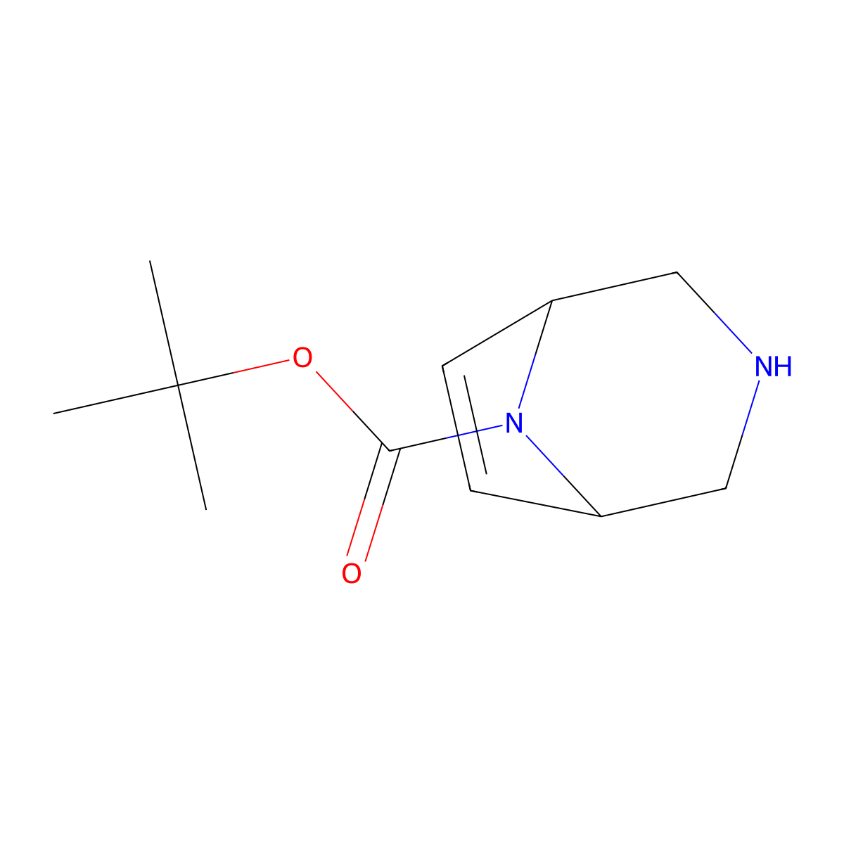 3,8-Diazabicyclo[3.2.1]oct-6-ene-8-carboxylic acid, 1,1-dimethylethyl ester molecular structure, CAS 2816821-74-4