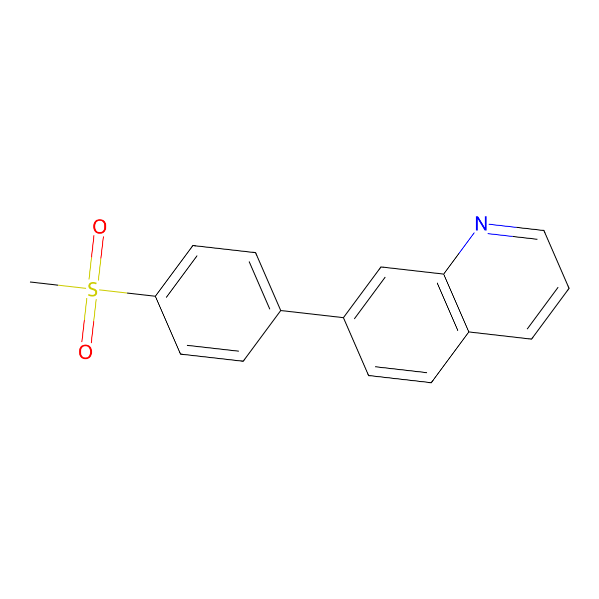 7-[4-(Methylsulfonyl)phenyl]quinoline molecular structure, CAS 2816913-48-9