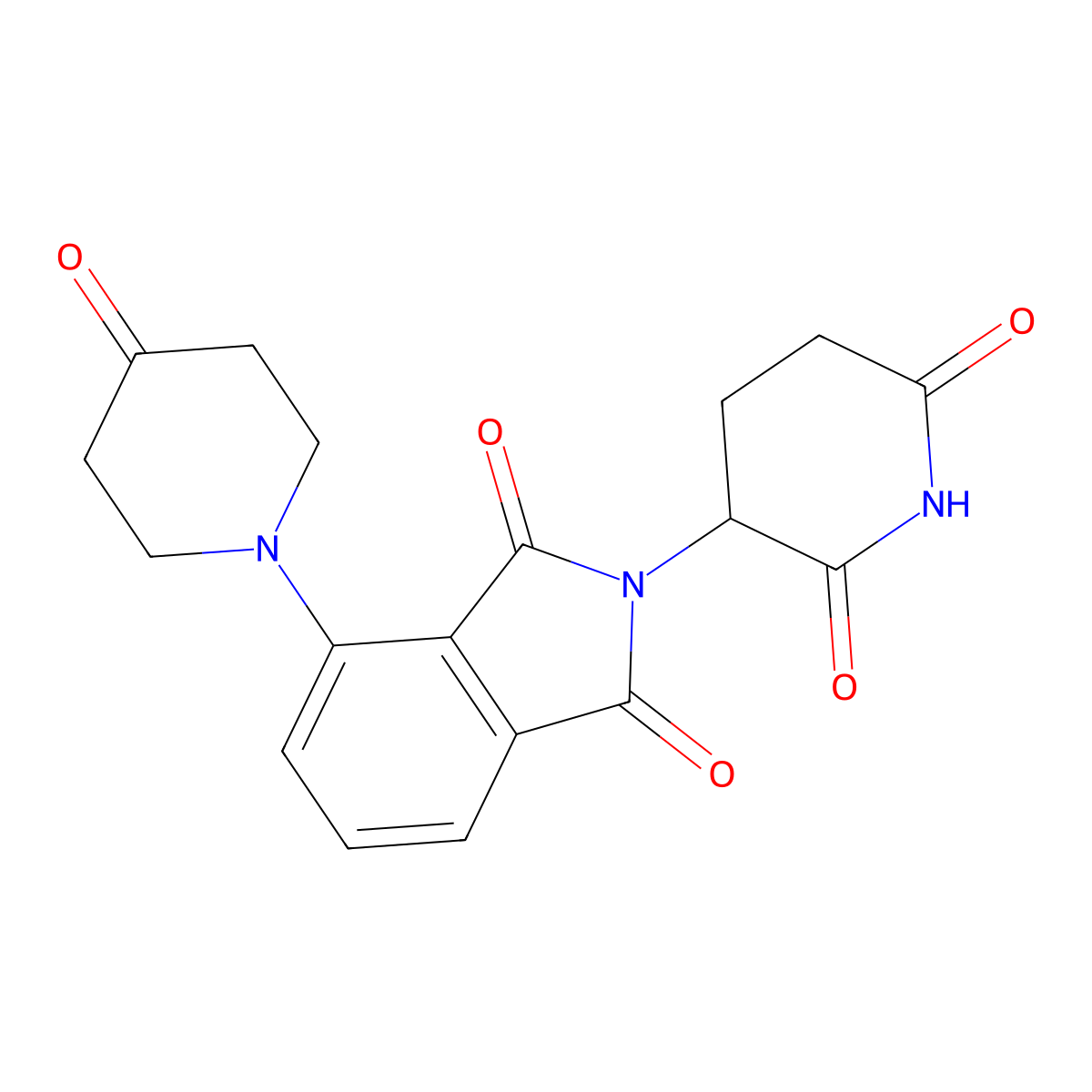 2-(2,6-Dioxopiperidin-3-yl)-4-(4-oxopiperidin-1-yl)isoindoline-1,3-dione molecular structure, CAS 2816979-70-9