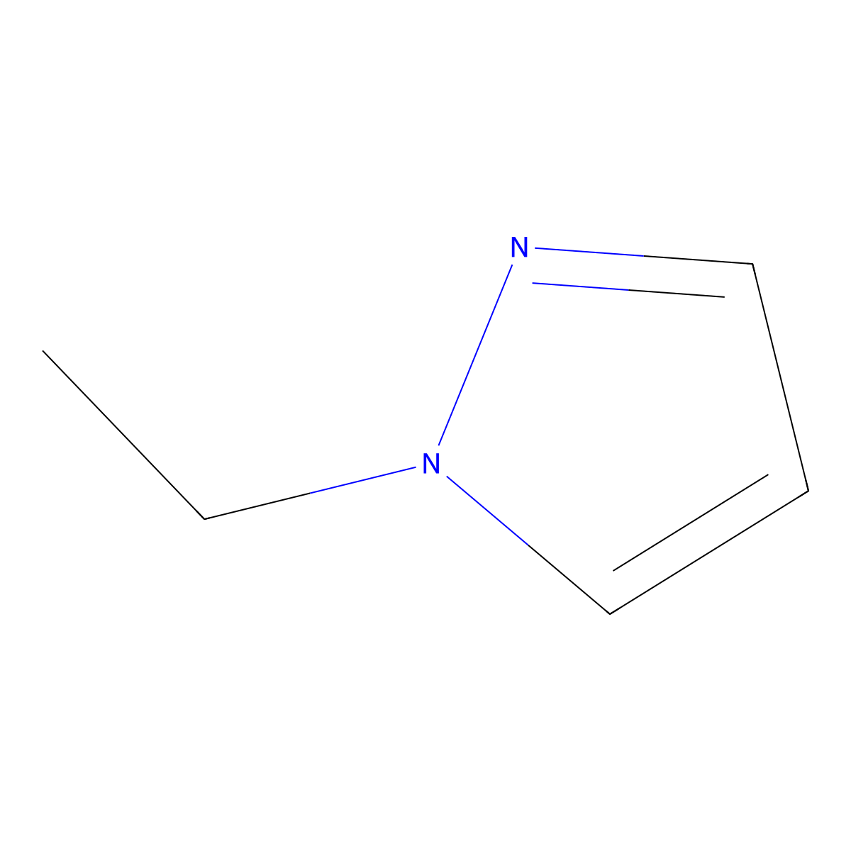 1-Ethylpyrazole molecular structure, CAS 2817-71-2