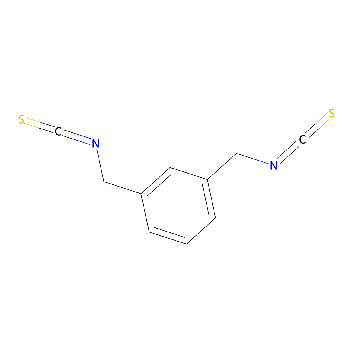 Isothiocyanic acid m-xylylene ester molecular structure, CAS 28170-90-3