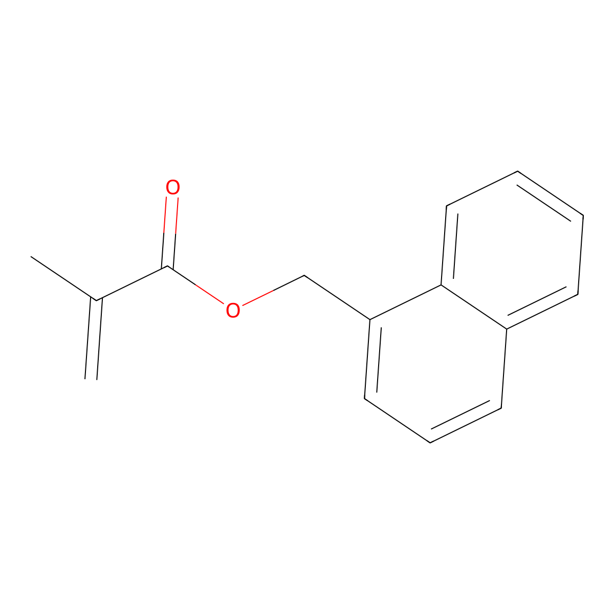 1-Naphthylmethyl Methacrylate molecular structure, CAS 28171-92-8