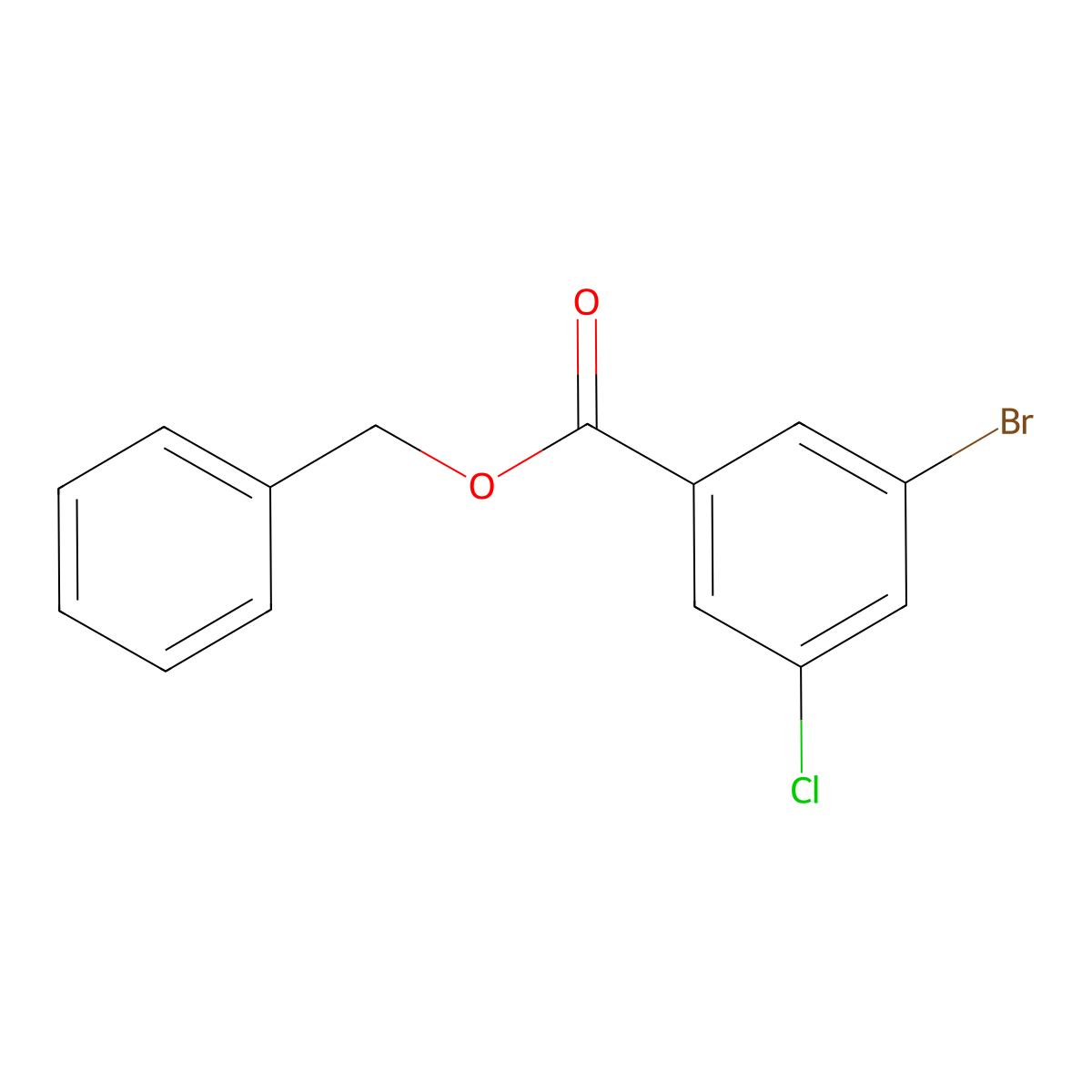 Benzyl 3-bromo-5-chlorobenzoate molecular structure, CAS 2817265-59-9